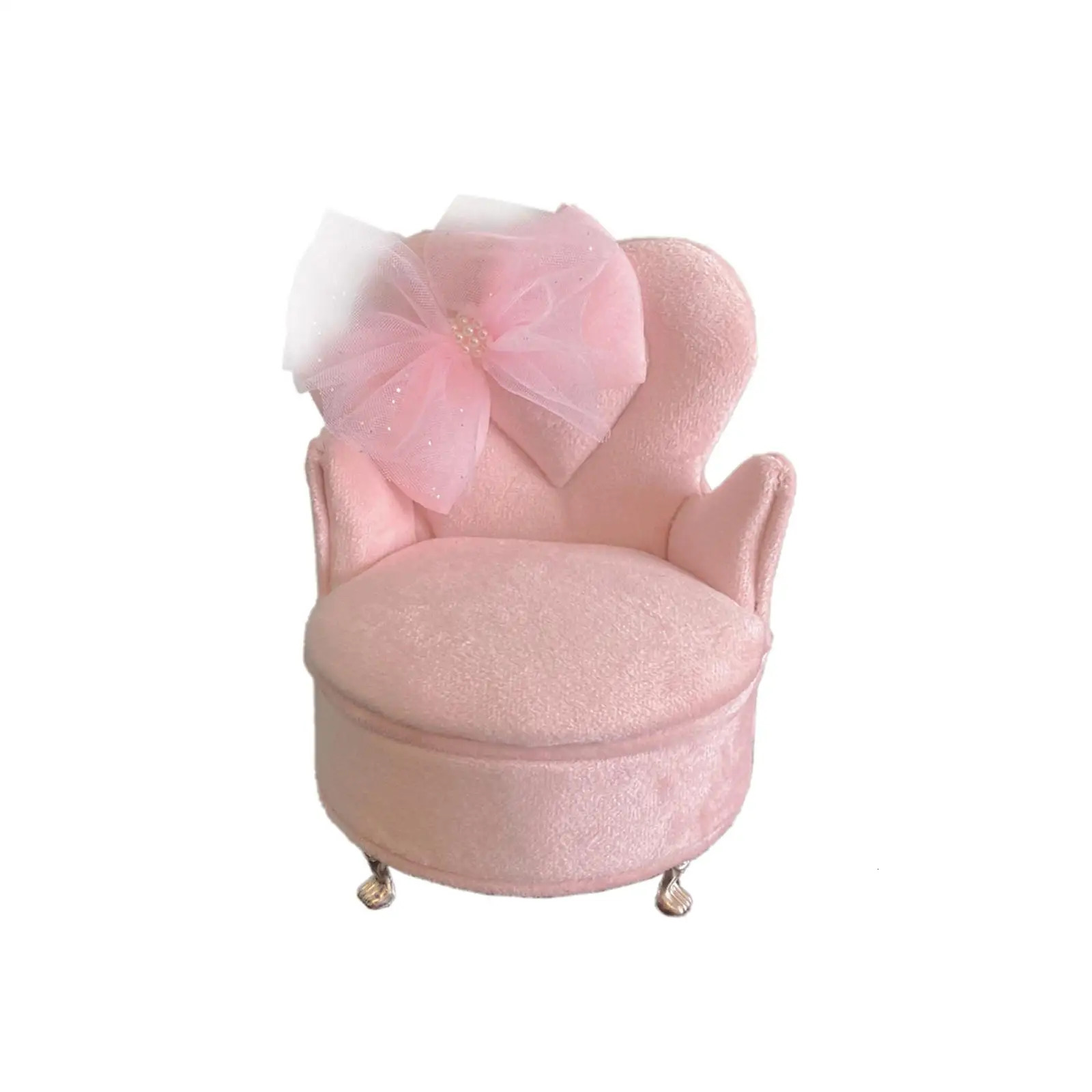 Couch Small Jewelry Storage Box Ring Holder Portable Fleece Inner Lining 250117