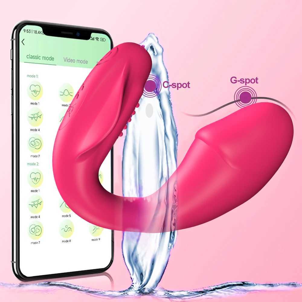 Wireless Bluetooth G Spot Vibrator for Women APP Control U Type Clitoris Stimulator Vagina Massagers Adult Sex Toys for Woman 18 W250117