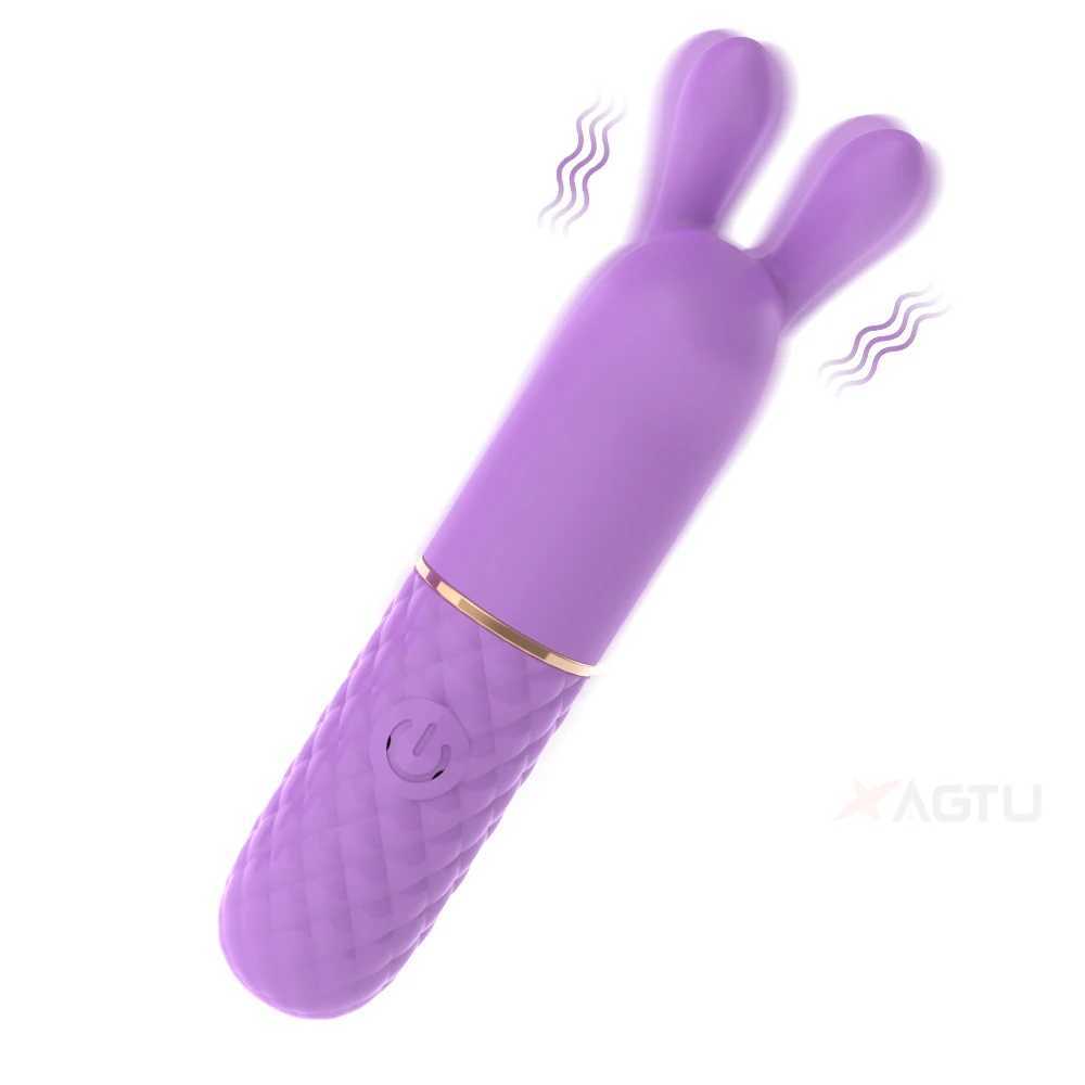 Quick orgasmic mini rabbit bullet vibrator female 10 speed clitoral stimulator rechargeable masturbation toy adult product W250117