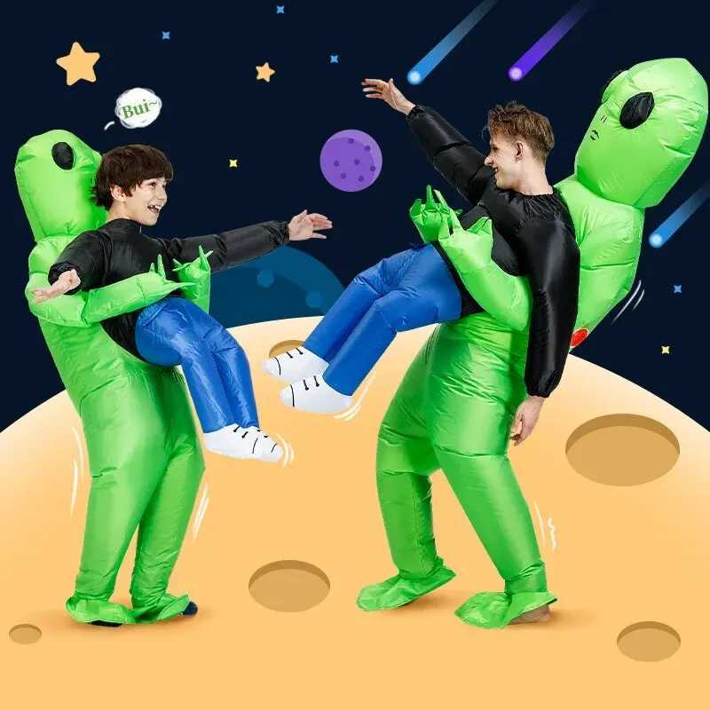 ET-Aliens Inflatable Costume Scary Monster Cosplay For Adult Kids Thanksgiving Christmas Party Festival Stage Children Clothing W250117