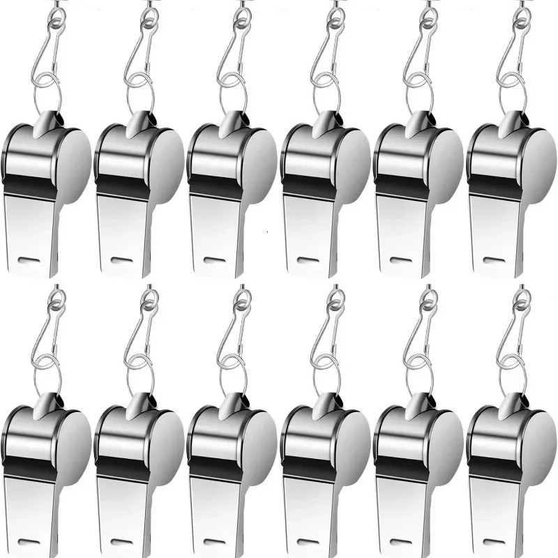 Referee Whistles Metal Stainless Steel Sports Equipment With Lanyards Tools y250107