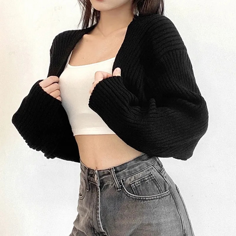 Open Front Solid Color WomenBolero Shrug Cardigan Cropped Casual Bolero for Everyday Date Nights Parties 250109