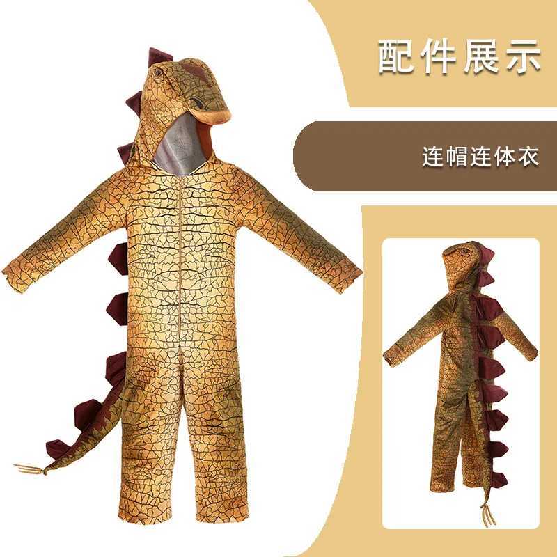 Dinosaur role-playing costume childrens sword dragon costume Halloween animal costume dinosaur jumping suit boys and girls carnival party W250117
