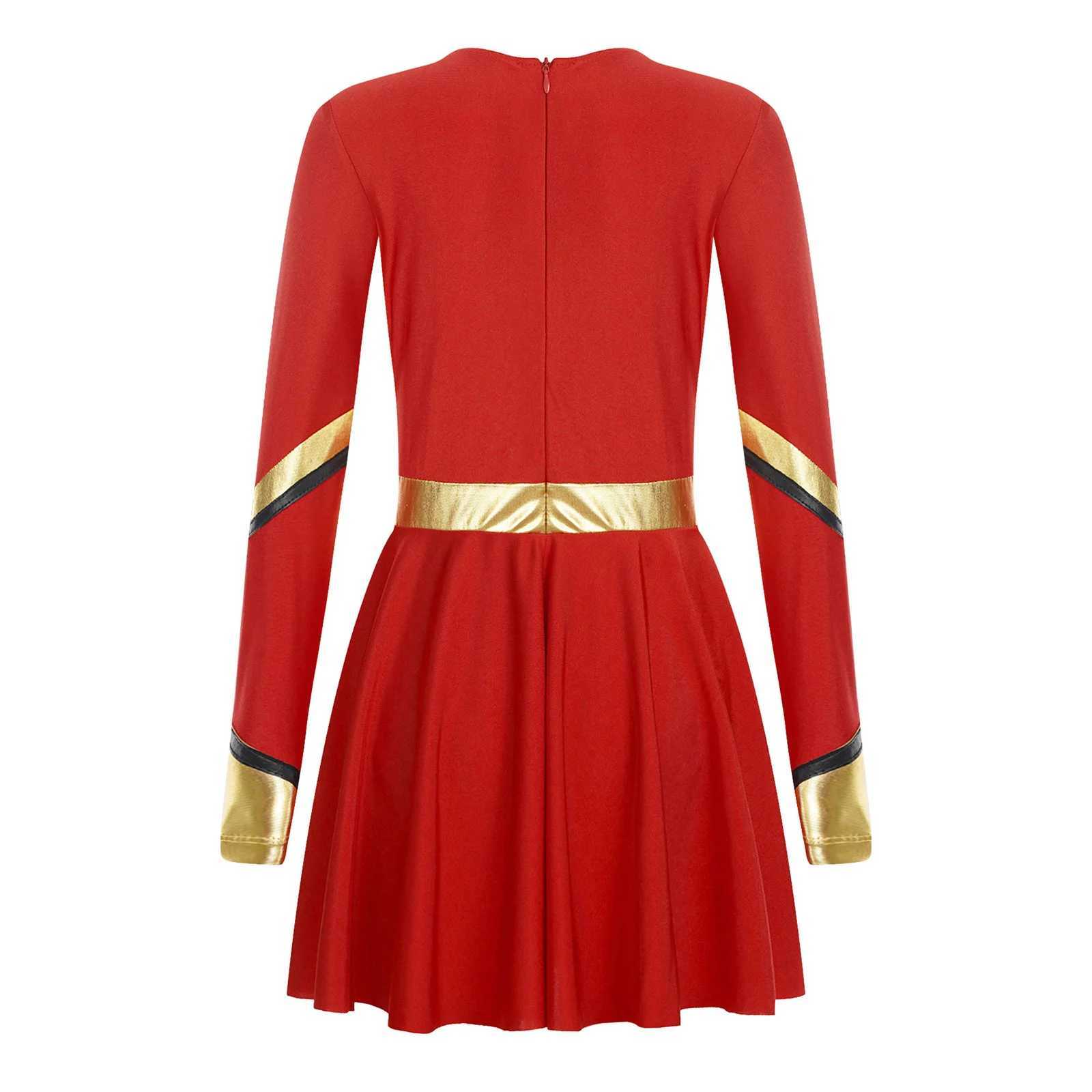Kids Cheer Dance Dress School Girls Cheerleader Costumes Sequins Sleeveless Cheerleading Uniform Children Stage DancewearW250121