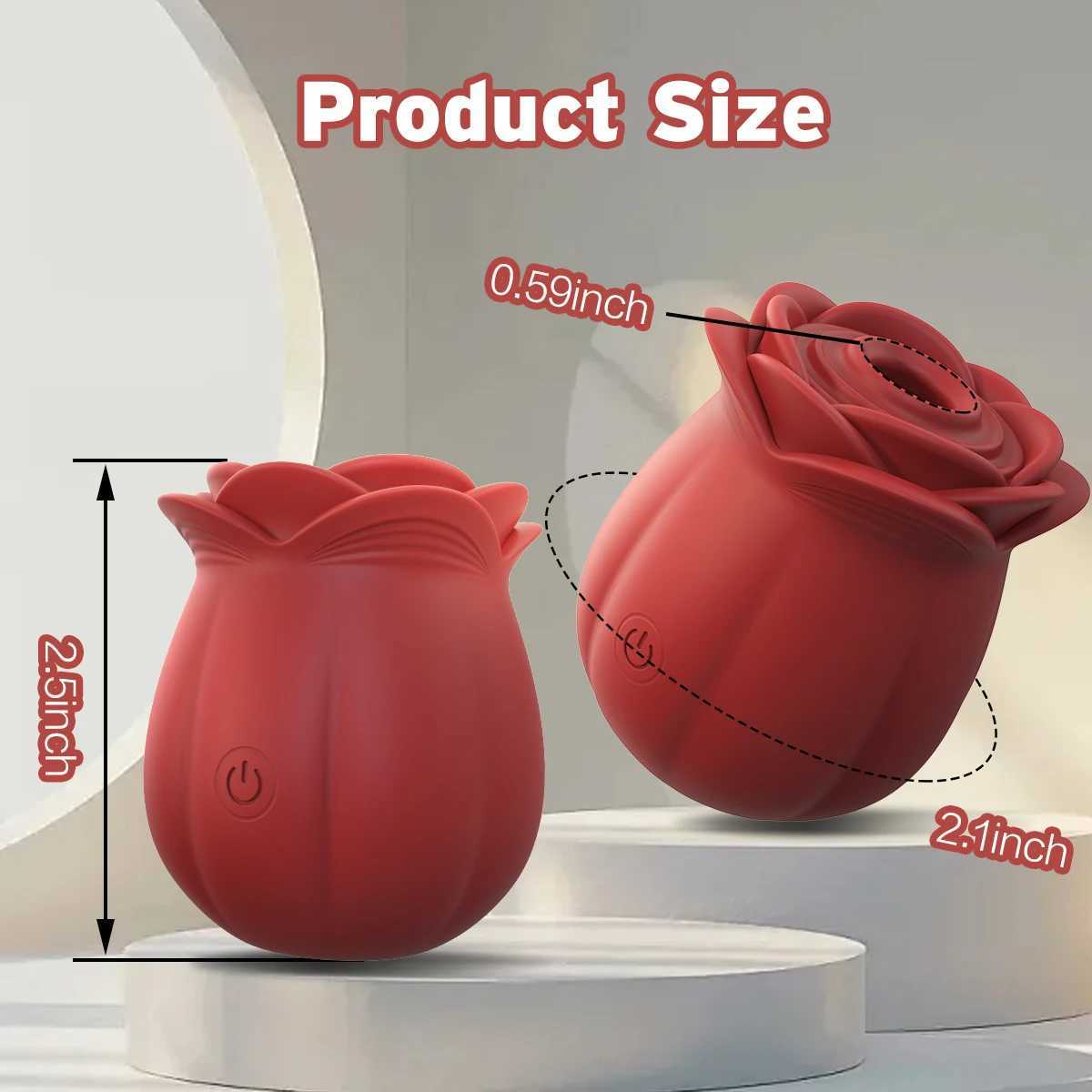 Clit Sucker Rose Vibrator for Women Sucking Beating NippleClitoral Masturbation Nipple Sucker G-spot Vaginal Vibrator Sex Toys W250117