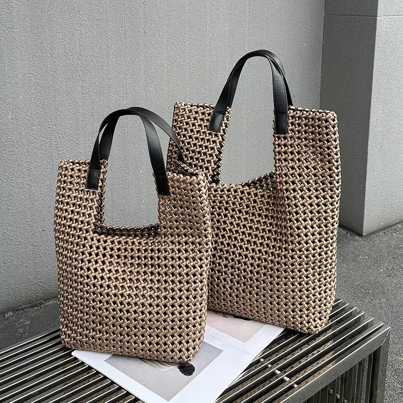 Fashionable Hollow Design Brandat Bags Original Women Bag Handbag Ladies Fashion 2024 New Hand Knitting Youth Women's Handbags