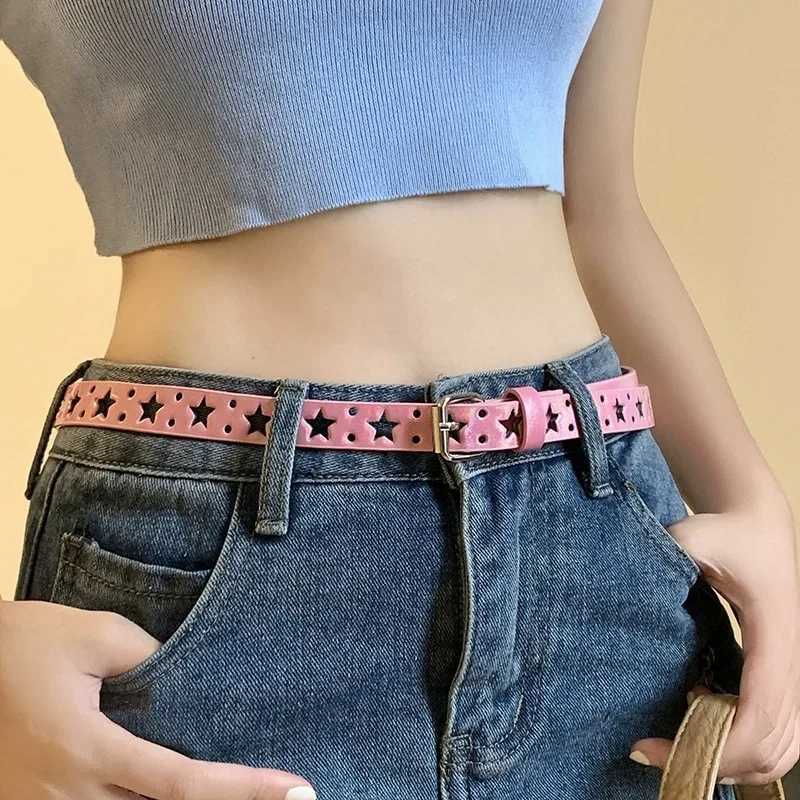 Womens Y2K hollow pentagonal band Harajuku hip-hop Y2K hot girl Korean Ins style star Gothic subculture personality laser band W250120