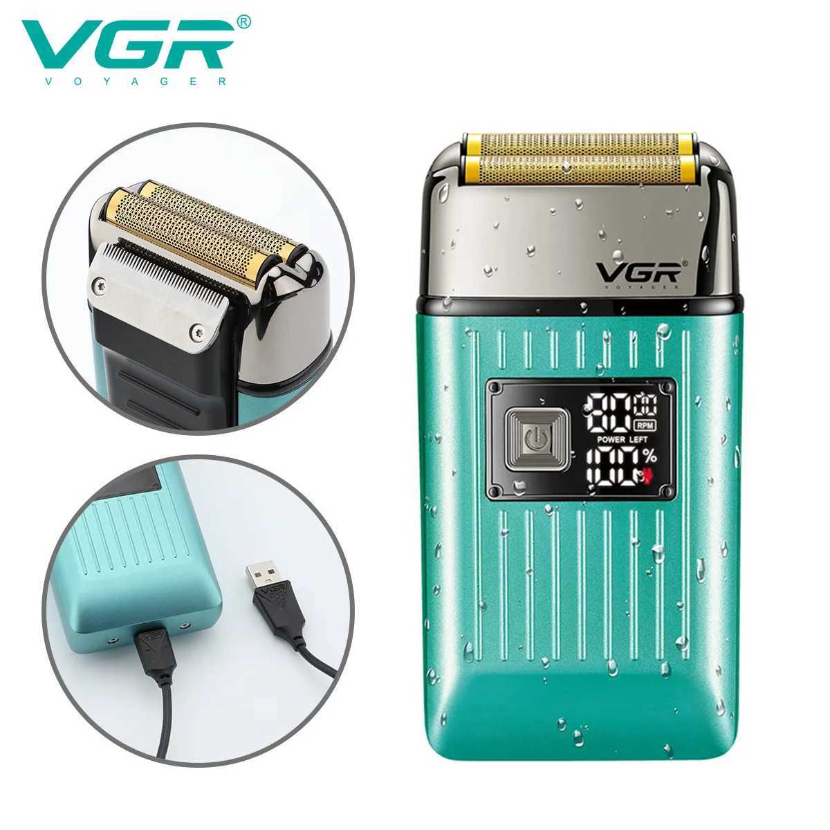 Original VGR rechargeable electric shaver for mens hair and beard electric shaver washable bald shaverW250117