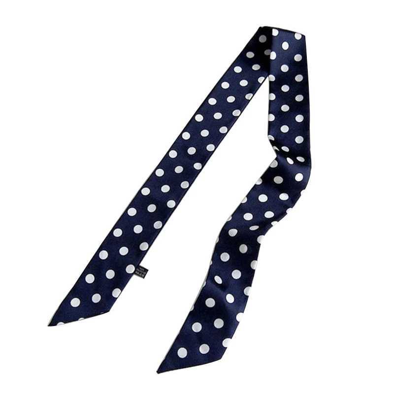 Long and thin hair scarf large and thin neck scarf hair band headband Korean full matching collar fashionable polka dot collar W250118