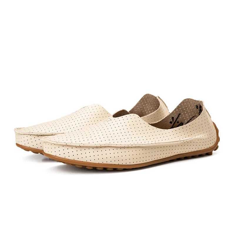 2023 Urban Fi Breathable Kayak Shoes N-slip Soft Mens Leather Shoes Driving Shoes Casual Leather Shoes Men Loafers ShoesXJ250118