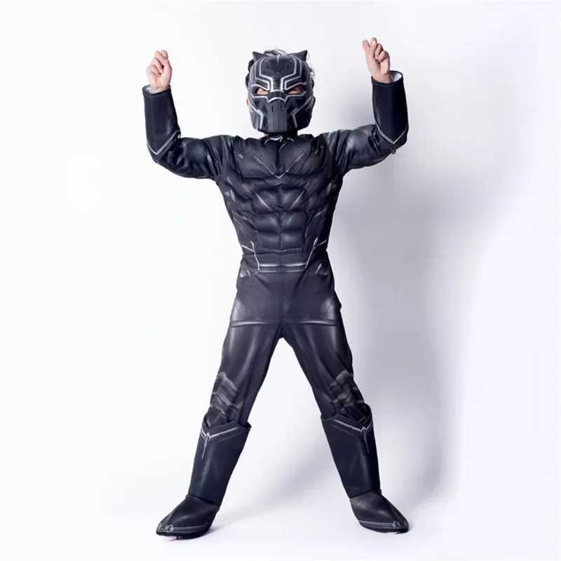 2024 new high quality Halloween party Black Panther Civil War Cosplay Costume Cosplay Suit Superhero Costume for kids W250117