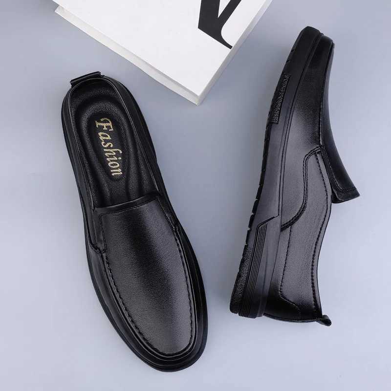 Genuine Leather Men Loafers Handmade Mens Casual Shoes Business Dress Flats Breathable Luxury Brand Man Driving ShoesXJ250118