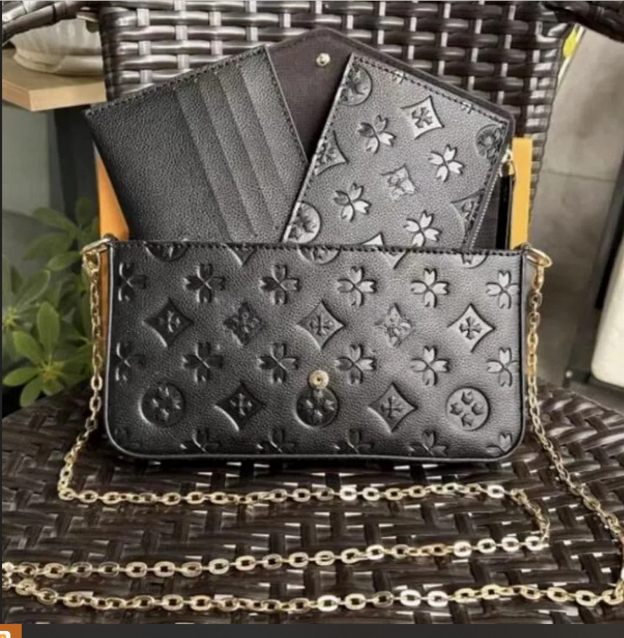 10A Designer purse women bags handbag wallet on chain embossed woc crossbody bag luxurious bags sling bag Woman Bags felicie lady portefeuille