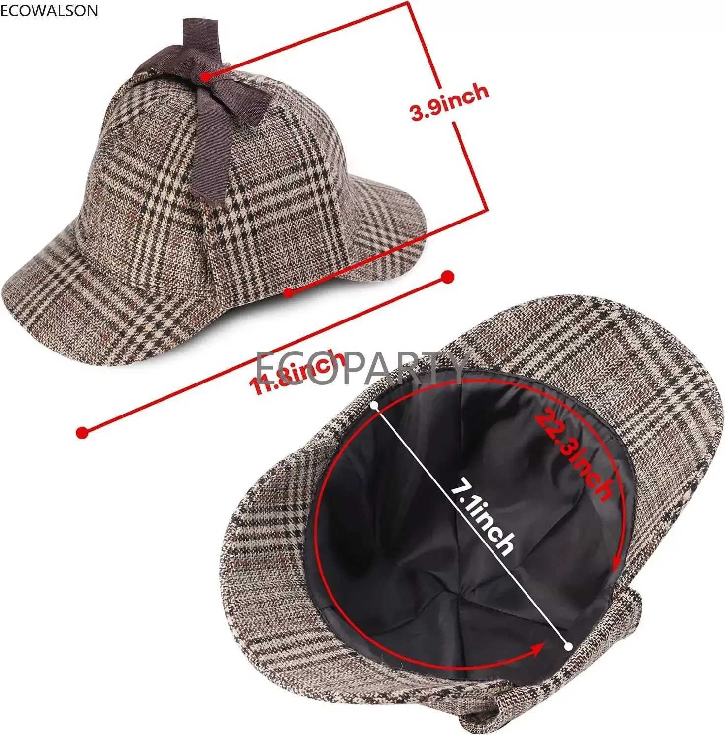 Retro detective costume accessories set detective hat glass role-playing costume detective role-playing props mens ecological party W250117
