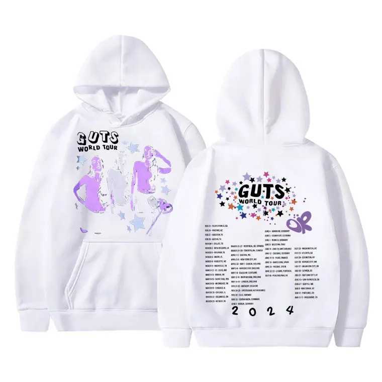 Vampire Guts 2024 World Tour Mens Hoodie Retro Hip Hop Sportswear Unisex Casual Super Big Hoodie Y2K Street Clothing W250117