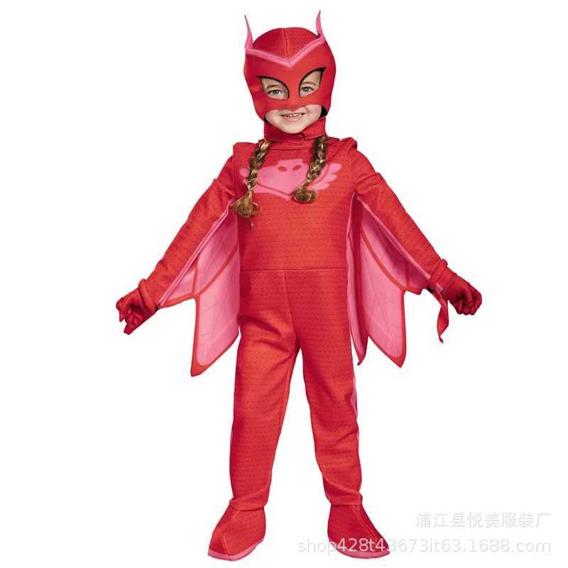 cosplay Blue Pajama Boys Girls Anime Hero Costume with Mask Cosplay Clothe Suit Halloween costume Birthday Party Gift W250117