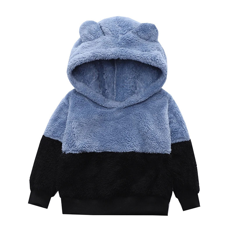 Spring Baby Kids Fashion Hoodie Jackets Autumn polar fleece Outerwear For Toddler Girls Jackets 2-6 Yrs Kids Hooded Sweatshirt 250121