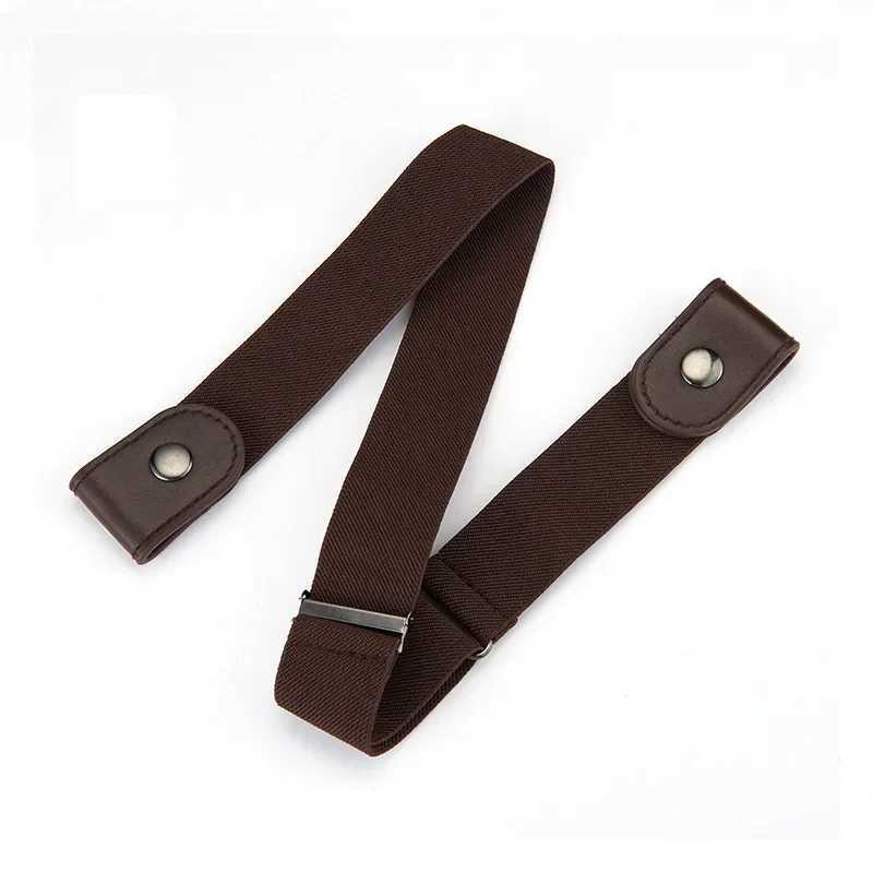 New Adjustable Stretch Elastic Waist Band Invisible Belt Buckle-Free Belts for Women Men Jean Pants Dress No Buckle Easy To Wear W250120