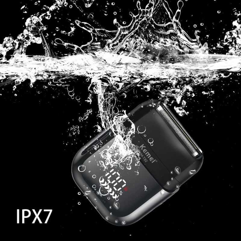 Kemei KMT82 Electric Shaver Men Electric Razor Rechargeable Floating Beard Shaver Hair Trimmer Face Care Shaving ManeW250117