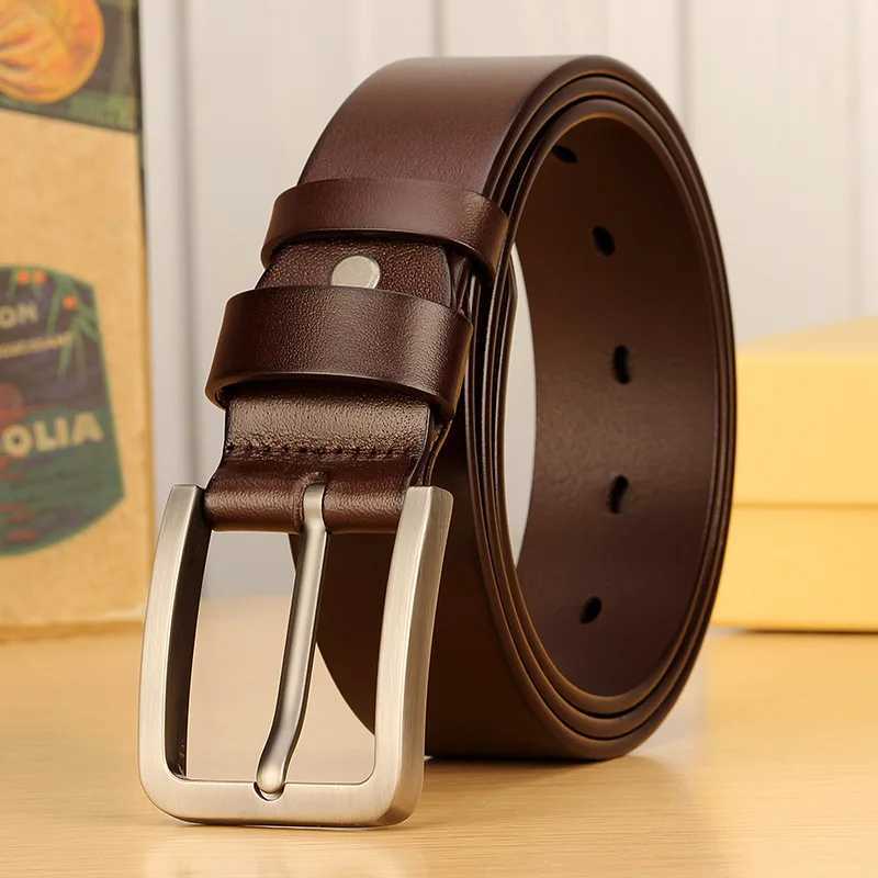 Mens Belt Fashion PU Alloy Pin Buckle Business Leisure Belts Winter Black Belts for Men Cummerbunds Mens Belt W250120