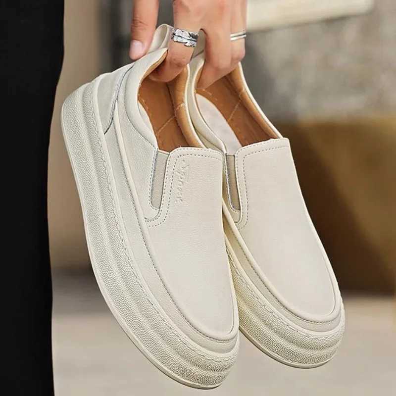 Mens Genuine Leather Shoes Luxury Business Casual Shoes Slip Loafers Comfort Driving Shoes for Men Sneakers ZapatosXJ250118