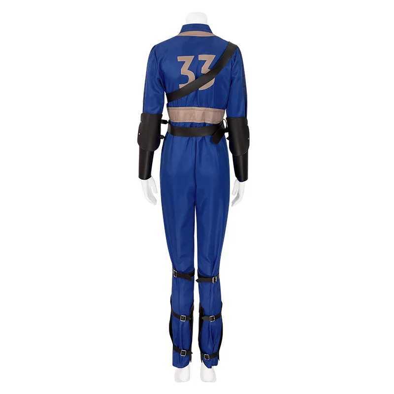 Game MacLean Cooper Cosplay Costume Radiation Disguise bodysuit Hero Blue Jumpsuit for Kids Adult Halloween Carnival Party W250117