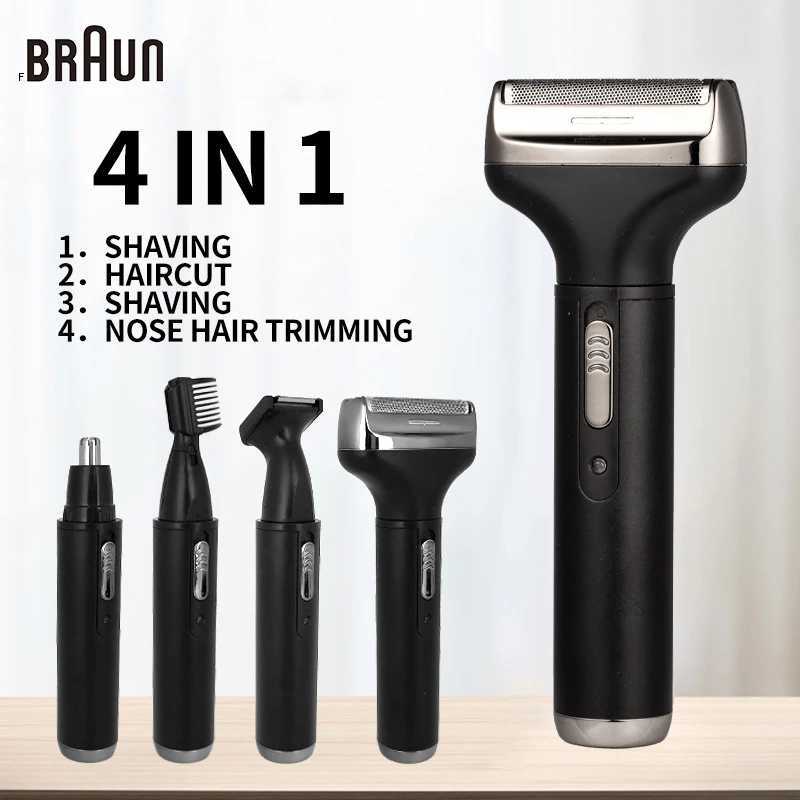 Original Fang 3025 Electric Shavers Men Waterproof Wet Dry Use Trimmer Razor Rechargeable Battery Shavers Mane ShavingW250117