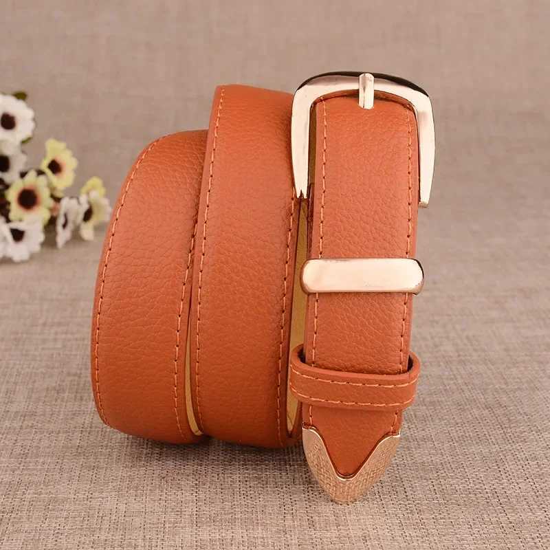 Fashion Women Genuine Leather Belts High Quality Gold Buckle Best Matching Dress Jeans Belts for Lady W250120