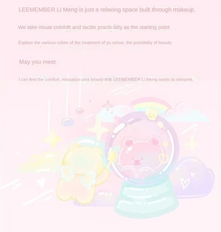 LEEMEMBER Bear Water Light Brighten Blusher Multi Purpose Bronzer Highlighter Contouring Blush Cream Texture Makeup Cosmetics 250108