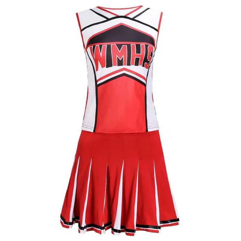Girl Cheerleader Costume Glee Style Cheerleading Varsity Cheerleader Costume Fancy Dress Uniform High school Glee Club ClothingW250121