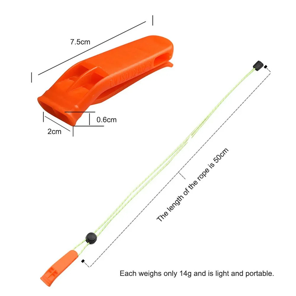 1PC Outdoor Kayak Scuba Diving Rescue Emergency Safety Whistles Water Sports Survival Camping Boating Swimming Whistle 250107