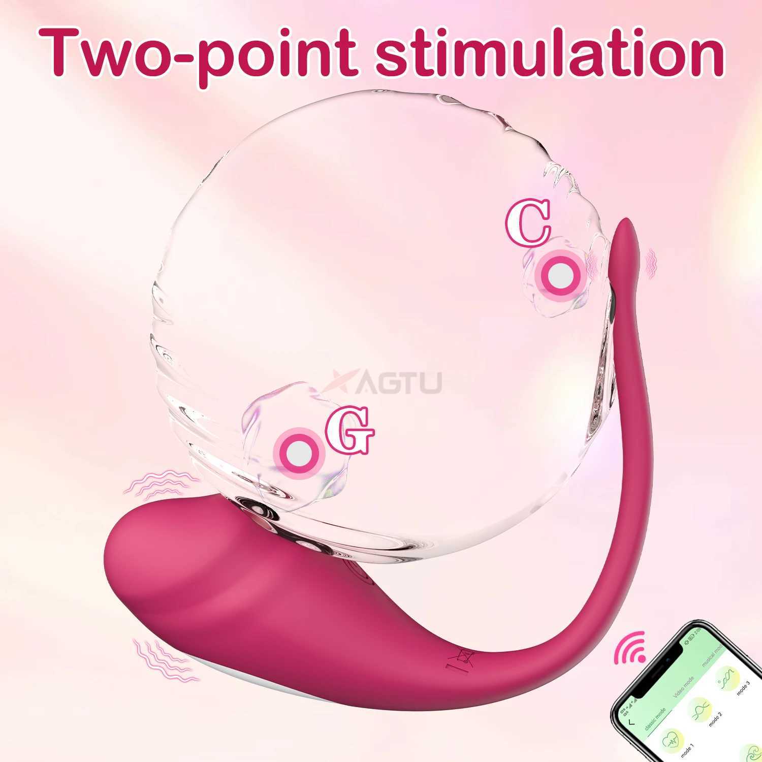 Wireless Bluetooth Vibrator for Women Clitoris Stimulator G Spot Female Wearable Dildo Love Egg Panties Sex Toys for Adults W250117