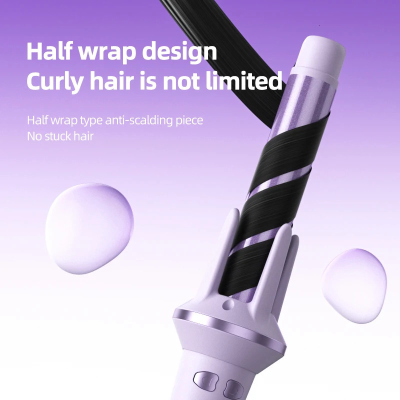 Hair Curler 28/32mm Automatic Hair Curler Large Wave Curling Iron Tongs Temperature Adjustable Anion Fast Heating Styling Curler 250121