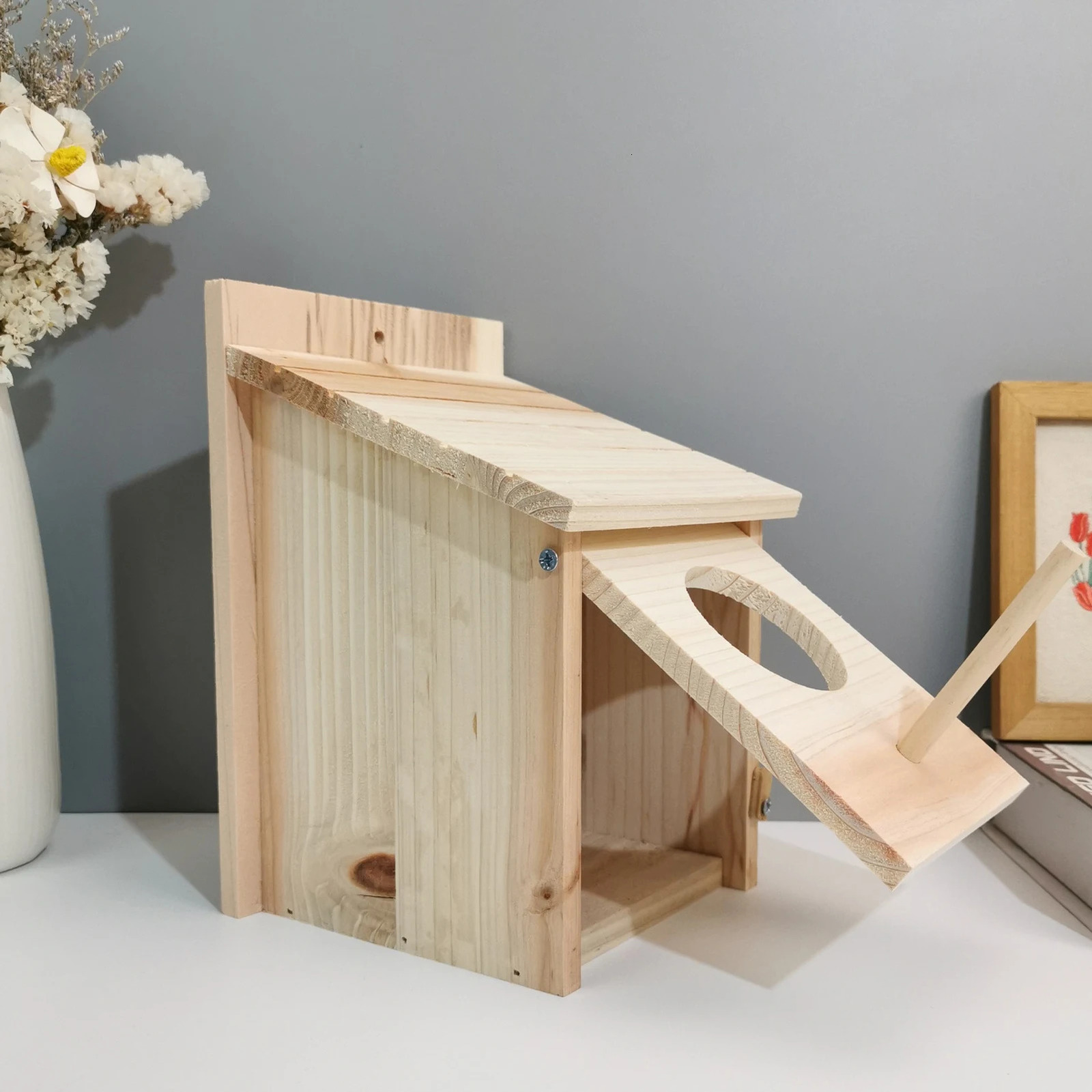 Innovative Natural and DIY Outdoor Breeding Box Outdoor Wooden Birdhouse Wooden Birdhouse 250207