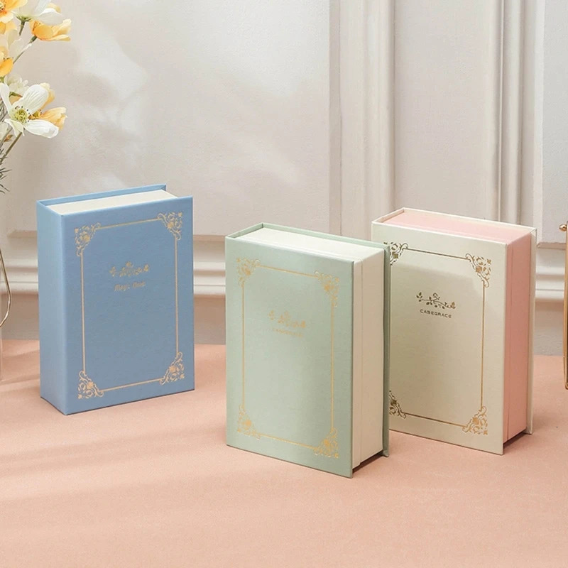 Book Jewellery Box Organiser for Rings Earrings Necklaces PU Leathers Cases 250117