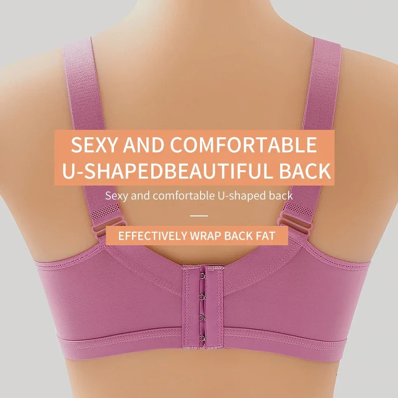Large Size No Steel Ring Comfortable Womens Bra Sweatabsorbing Top Sexy Thin Mold Cup Soft Bras for Women For 250122