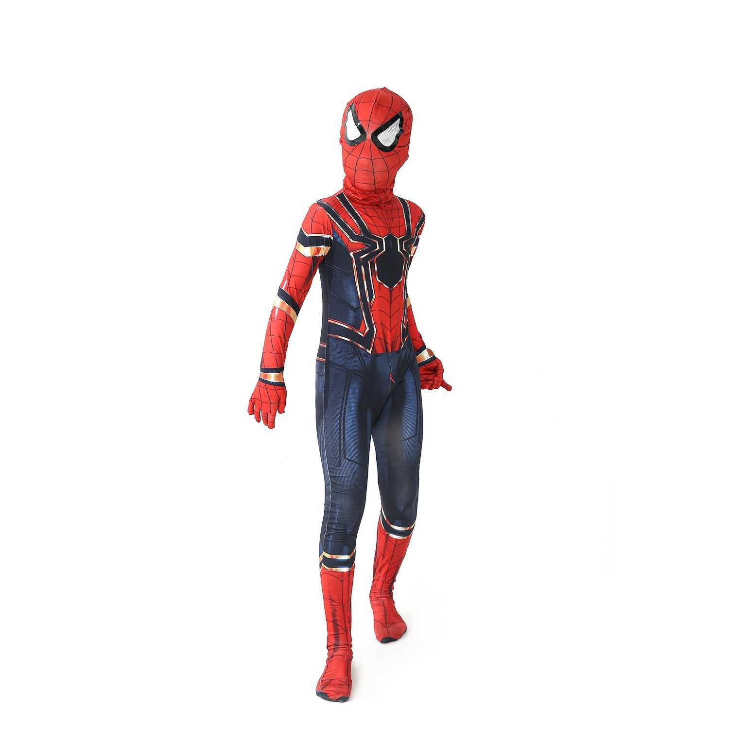 New Miles Morales Far From Home Cosplay CoStume Zentai CoStume superhero Bodysuit Spandex Suit for Kids Custom Made W250117