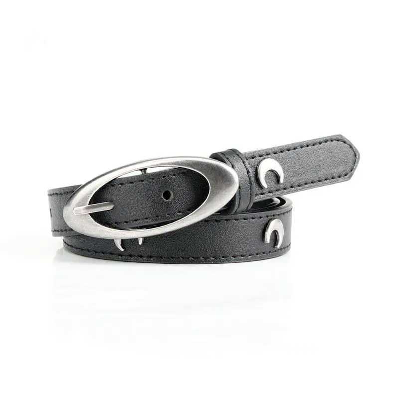 Niche belt female 2023 summer new korean hundred with jeans belt premium sense belt design black W250120