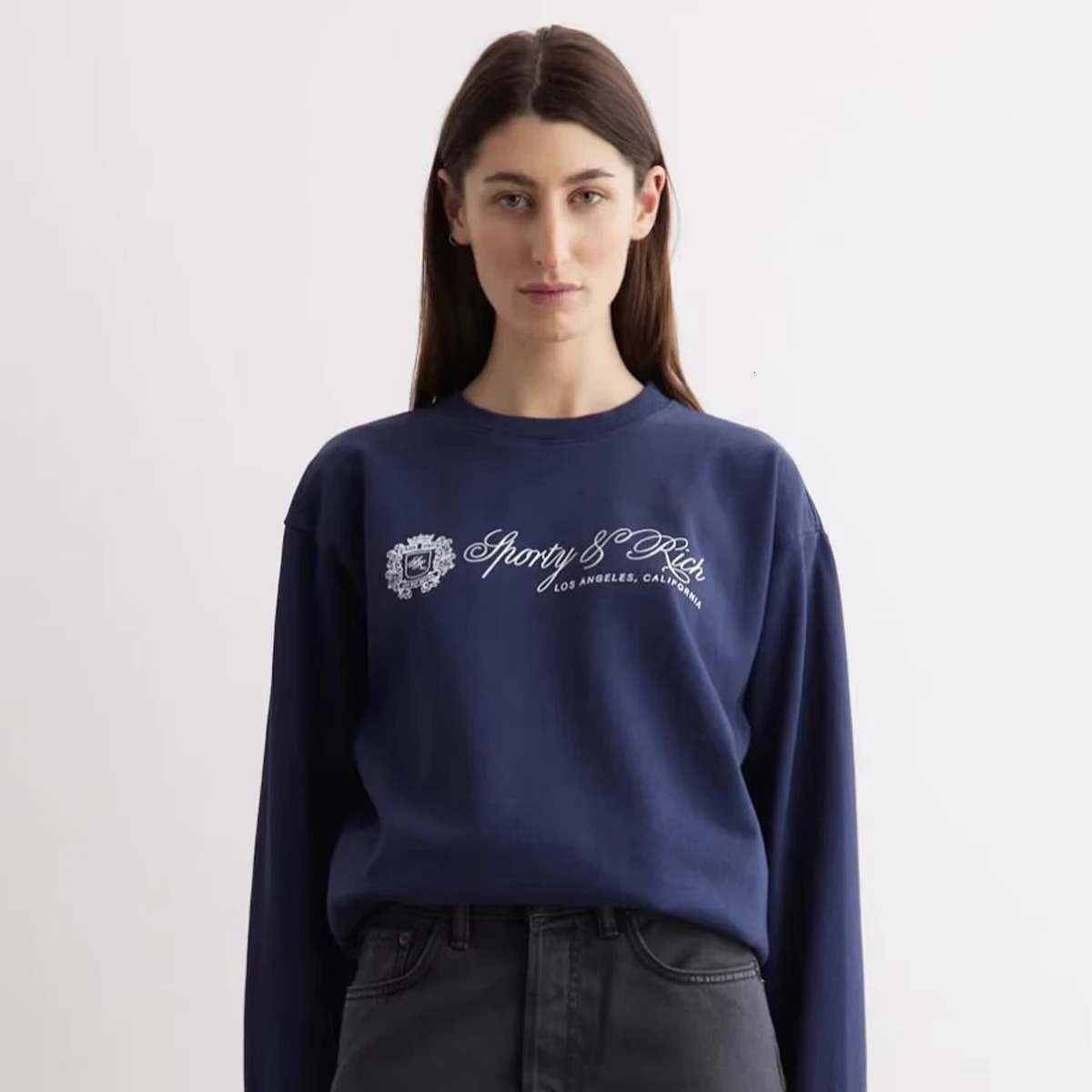 Autumn Arrival Sporty Make You Wellness Letters Printing Vintage Style Sweatshirts Women Oversize Cotton 90s Jumpers 250122