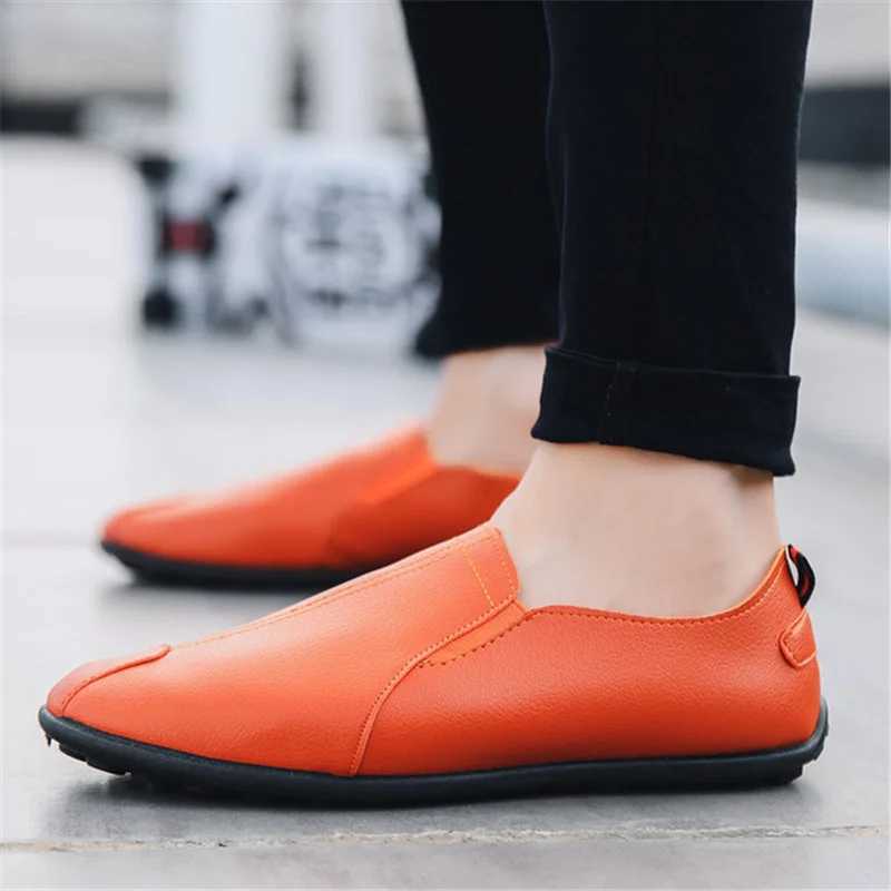 Men Loafers Shoes Spring 2023 Fi Boat Footwear Man Brand Leather MenS Shoes Men Comfy Drive Mens Casual ShoesXJ250118