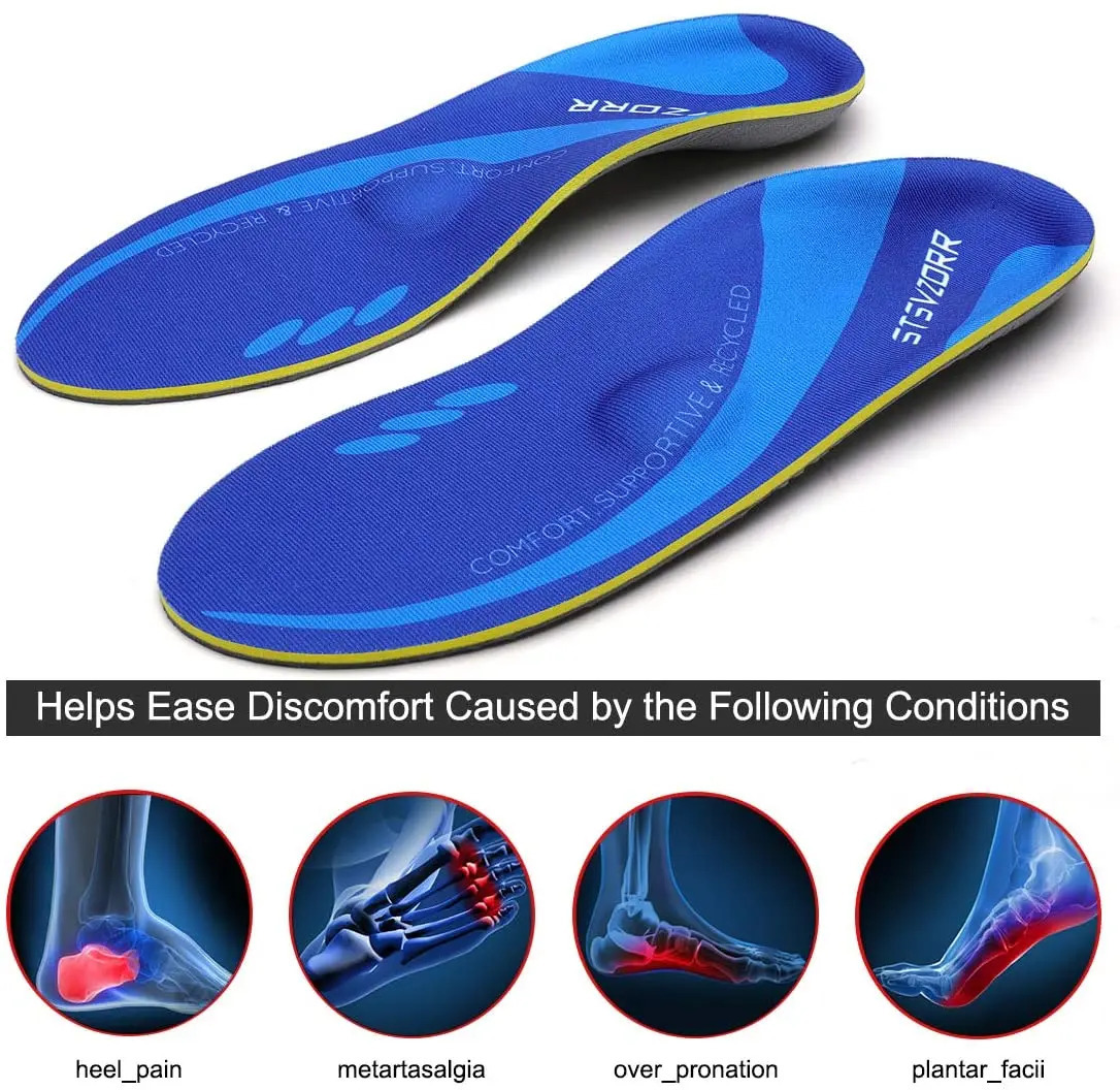 Ortic Shoe Insoles Original with Arch Support Unisex- Relieve Metatarsal Arch and Heel Pain 250121