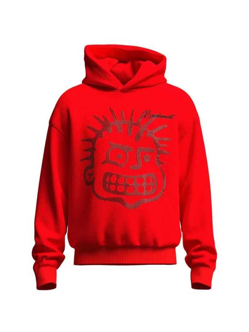 Y2K Winter Harajuku Retro Mens Hoodie New Personalized Design Hot Sweatshirt Hip Hop Fashion Cartoon Loose Zipper W250117