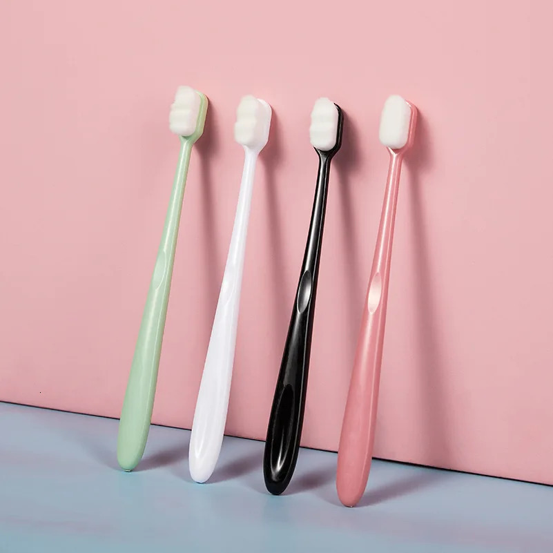 Ultrafine Soft Toothbrush Million Nano Bristle Adult Tooth Brush Teeth Deep Cleaning Portable Travel Dental Oral y250115