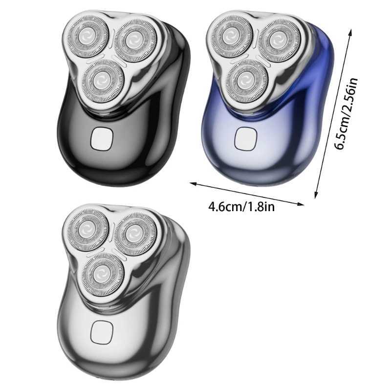 Multifuntional Small Electric Shaver with Floating Head Designs Rechargeable Beard Trimmer for Various Skin TypesW250117