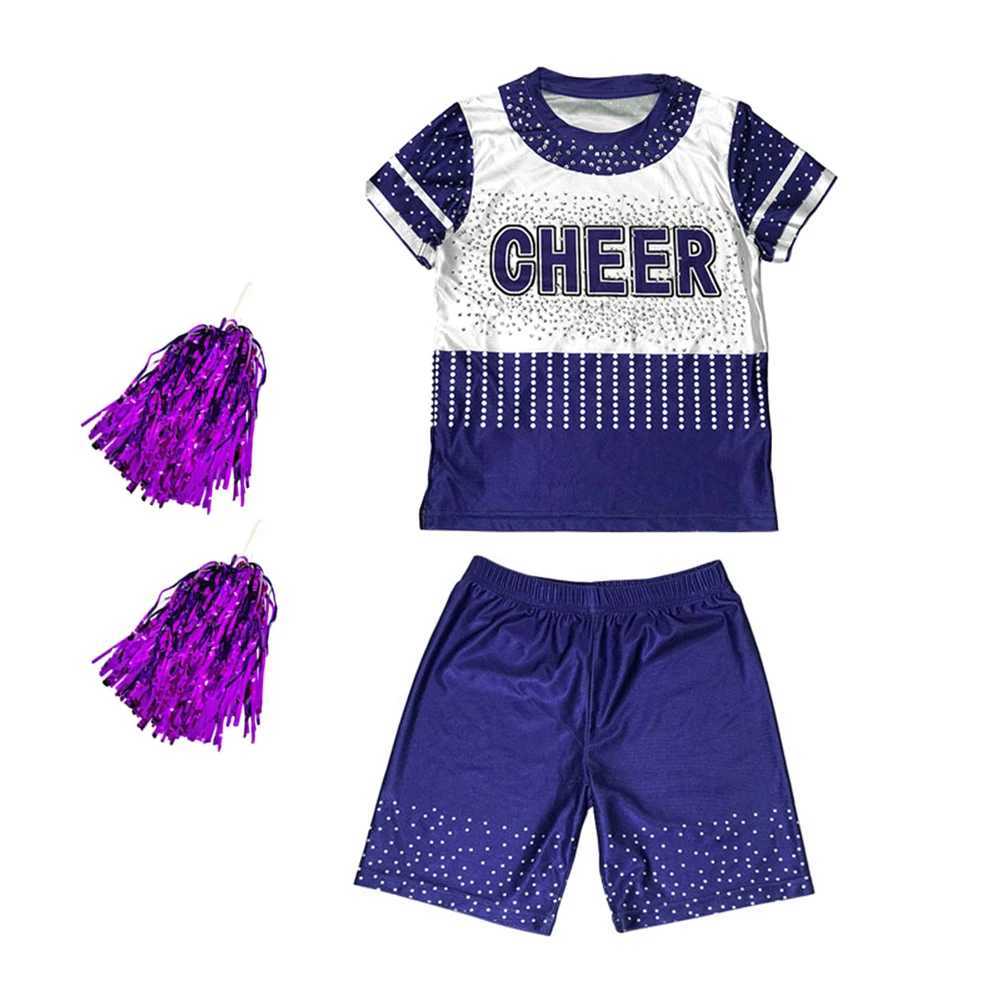 Cheerleading Outfit School Boy Girls Cosplay Dance Costume Competition Dress Team Performance Gymnastics Uniforms Games SkirtsW250121