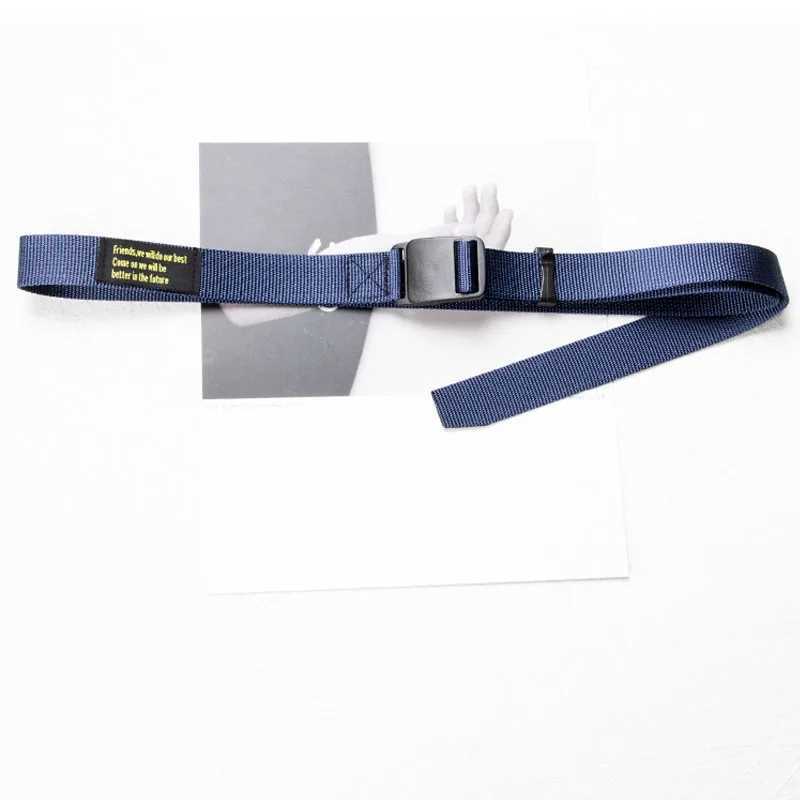 Canvas Narrow Waistband Unisex Trend Hip Hop Punk Y2k Jeans Coat Girdle Fashion Casual Outdoor Sports Tactical Nylon Youth Belt W250120