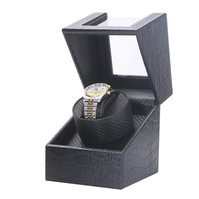 Watch Winders For Automatic Watches Global Universal Plug PU Leatherwear Watch Box Super Silent Motor No. 5 Battery Can Be Used 250121