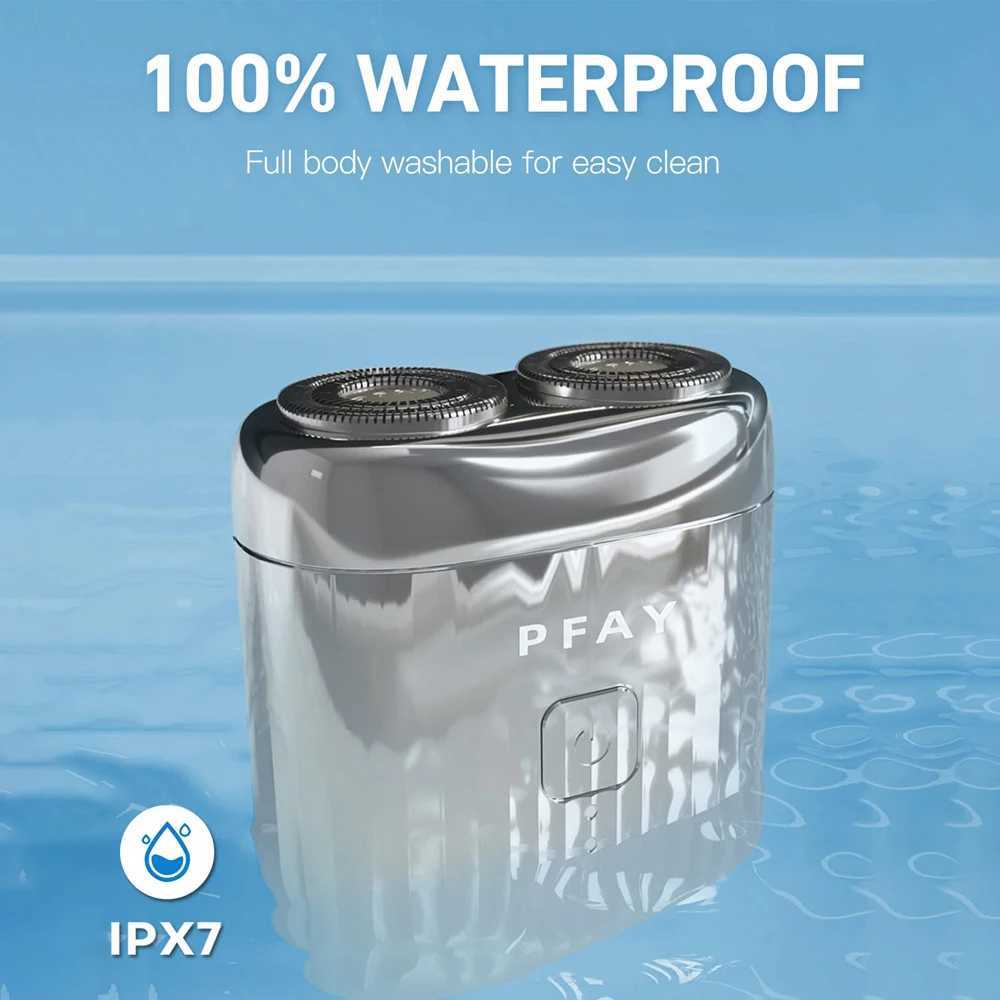 PFAY PA268 Mini Electric Shaver Mens Electric Shaver Whisker Mane IPX7 Washable Rechargeable Whisker TrimmerW250117