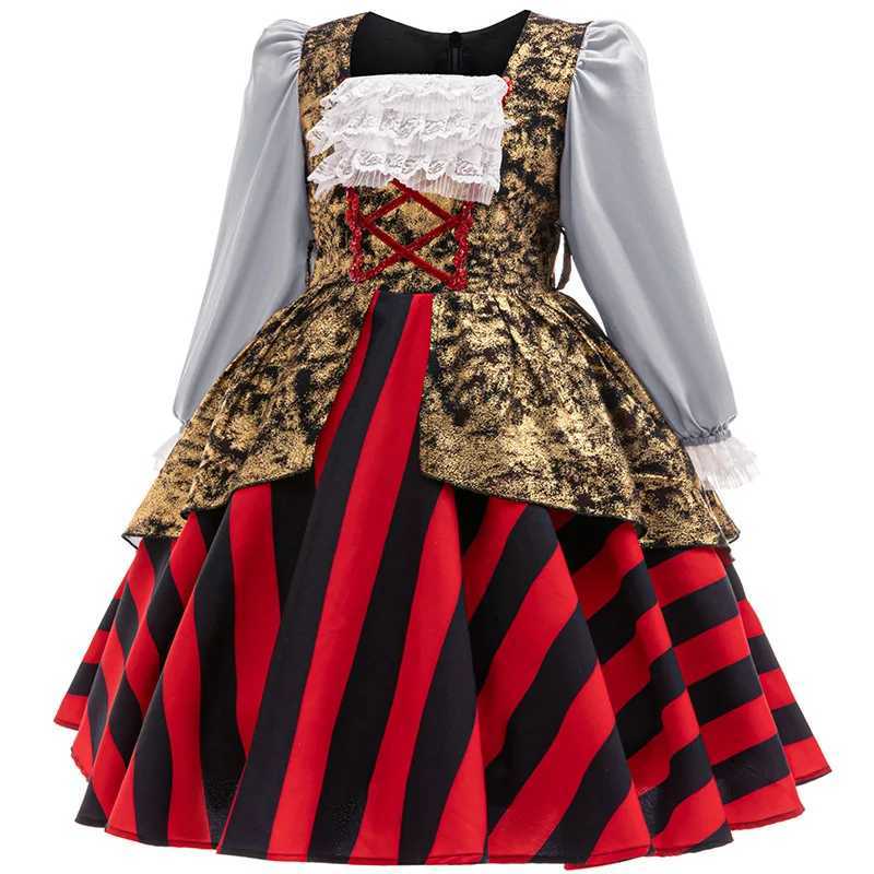 Boys Buccaneer Pirate Captain Hook Costume Cosplay Kids Halloween Purim Fancy Dress 4-10Years Carnival Party Fancy Costume W250117