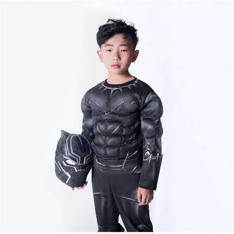 2024 new high quality Halloween party Black Panther Civil War Cosplay Costume Cosplay Suit Superhero Costume for kids W250117